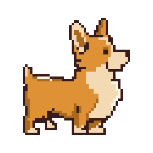 Pixel art creator character